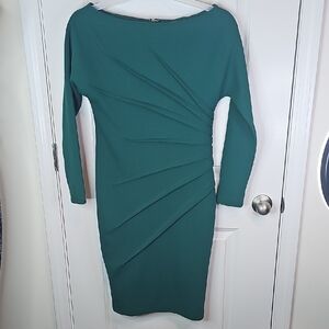 Gabrielle Union Elegant Long Sleeve Teal Dress Size M